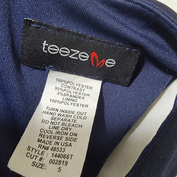 Teeze Me Short Homecoming Dress Floral Bottom  Juniors Size 5 NWT - Picture 5 of 9